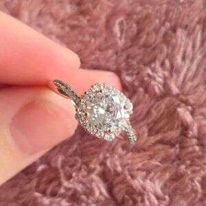 925 Silver and white ring